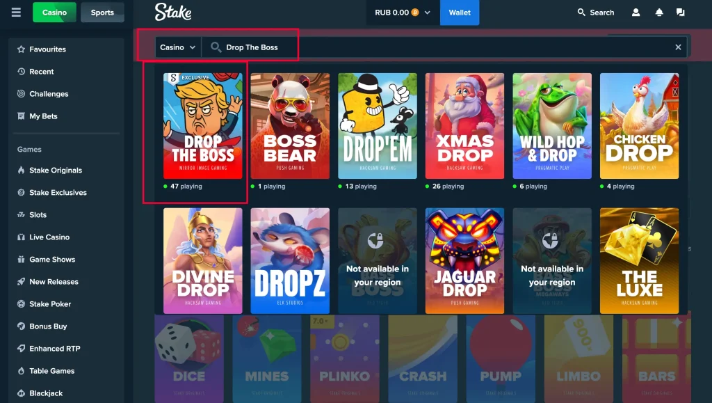 Drop The Boss Slot Gameplay